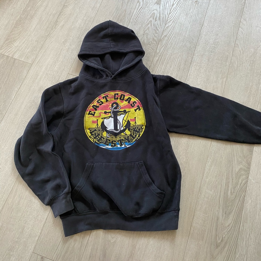 Black Graphic Hoodie